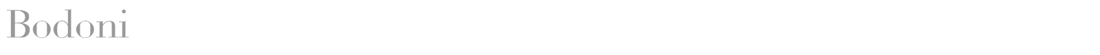 Bodoni font preview